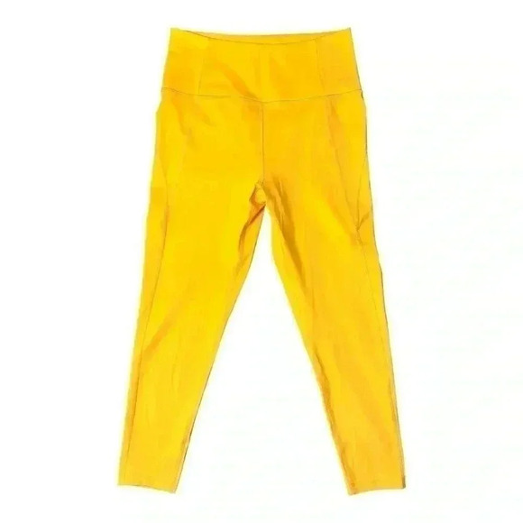 Girlfriend Collective Compressive High-Rise Legging Yellow Medium - Picture 1 of 6